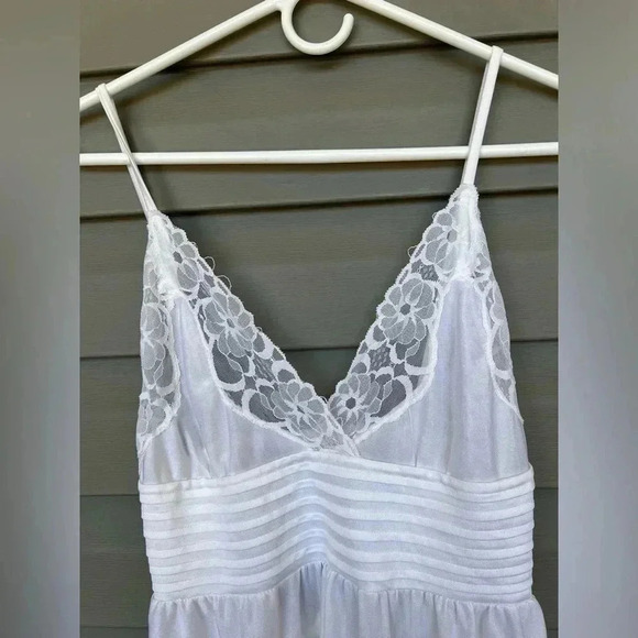 Petite Fleur Vintage Slip Dress and Duster Robe Peignoir Ensemble Set Sz 36/38 - Picture 6 of 11